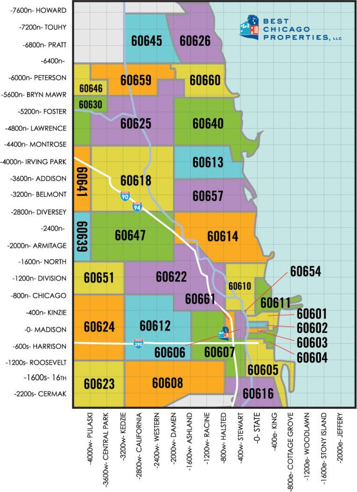 Чикаго СПТА код на мапи