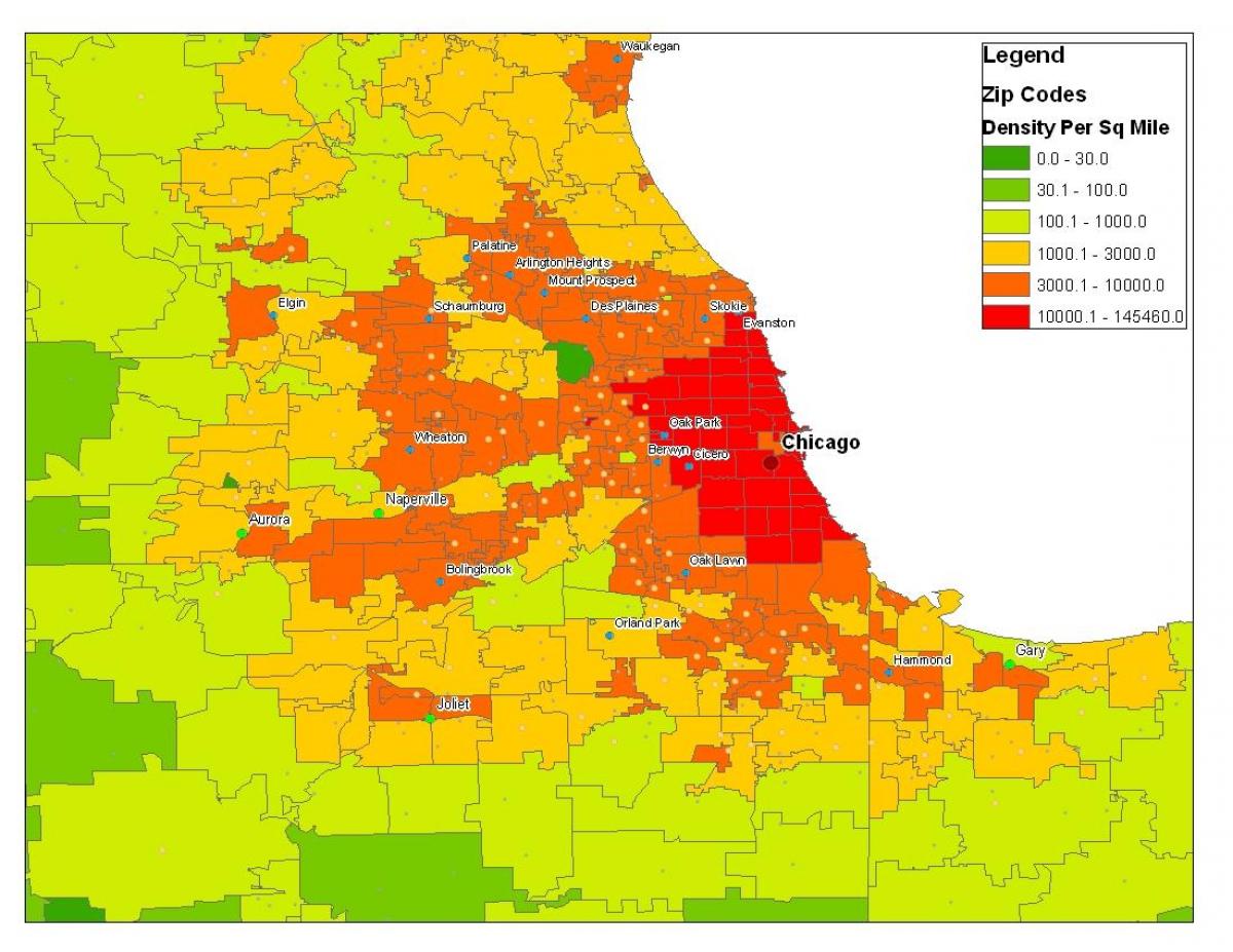 демографска карта Чикагу