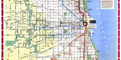 Мапа града Чикага границе