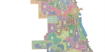 Град Чикаго Вард мапи