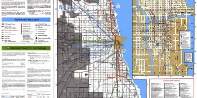 Аутобуске линије Чикагу мапи