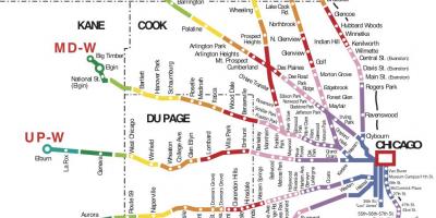 Чикаго возом на мапи