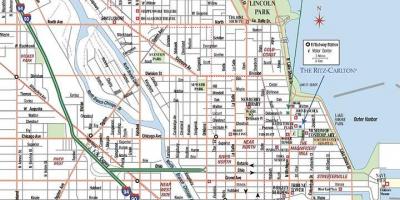 Карта улица Чикага