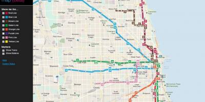 Чикаго воз кта мапи